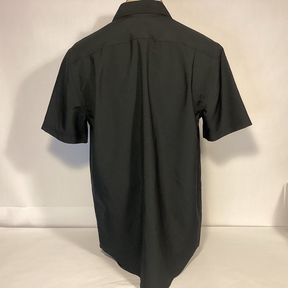 40 Grit by Duluth Trading Mens black short sleeve button down shirt size medium - Picture 4 of 7